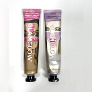 Glamglow Gravitymud Firming Treatment Tubes PURPLE & PINK GLITTER Mask 1 fl oz